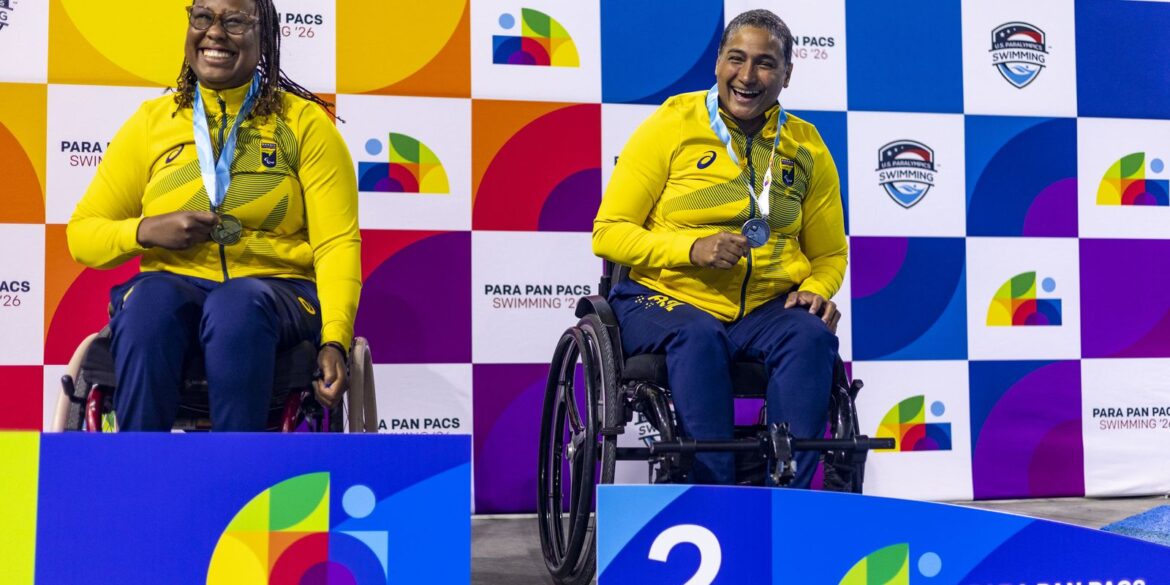 parapan-pacifico-de-natacao:-brasil-estreia-com-medalhas-e-recorde